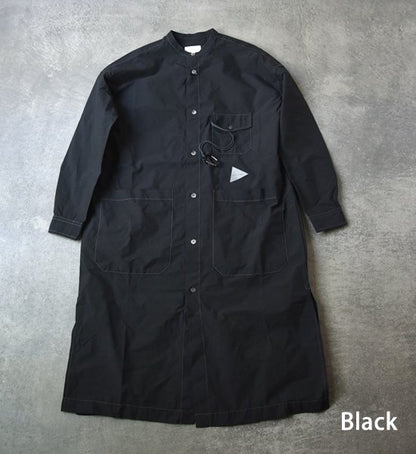 ★30%off 【and wander】アンドワンダー men's CORDURA typewriter long shirt "2Color"