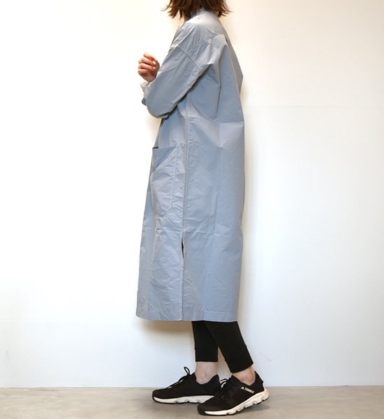 ★30%off 【and wander】アンドワンダー women's CORDURA typewriter long shirt "4Color"