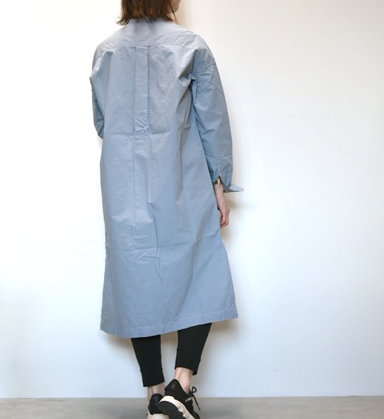 ★30%off 【and wander】アンドワンダー women's CORDURA typewriter long shirt "4Color"