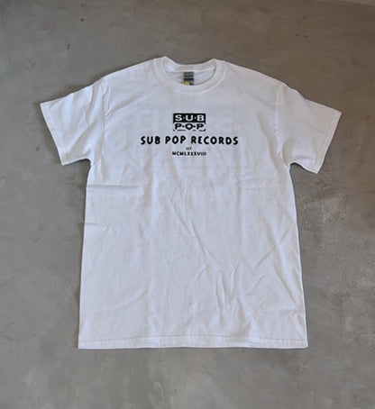 【SUB POP】サブポップ S/S Print Tee "1988" "White" ※ネコポス可