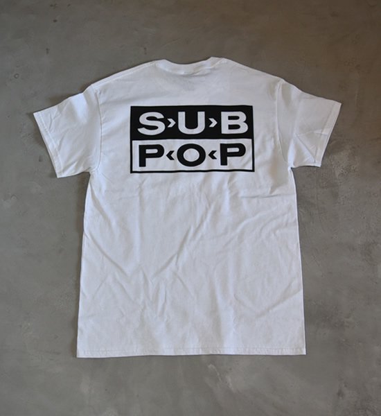 【SUB POP】サブポップ S/S Print Tee "1988" "White" ※ネコポス可