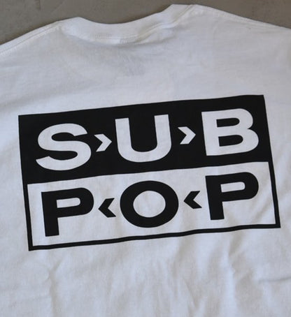 【SUB POP】サブポップ S/S Print Tee "1988" "White" ※ネコポス可