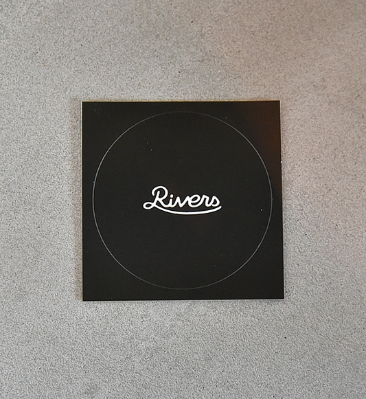 【RIVERS】リバーズ Sticker Rivers RS Standard "Black" ※ネコポス可