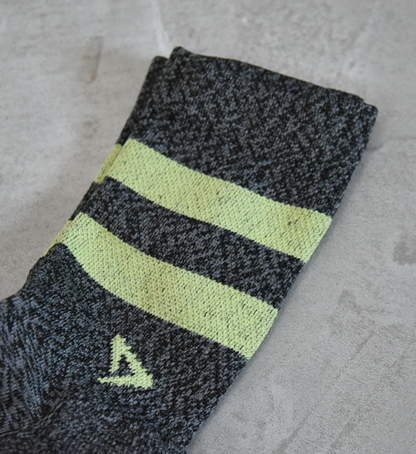 【drymax】ドライマックス LiteTrail Running Speed Goat Crew "Graphite×Lime" ※ネコポス可