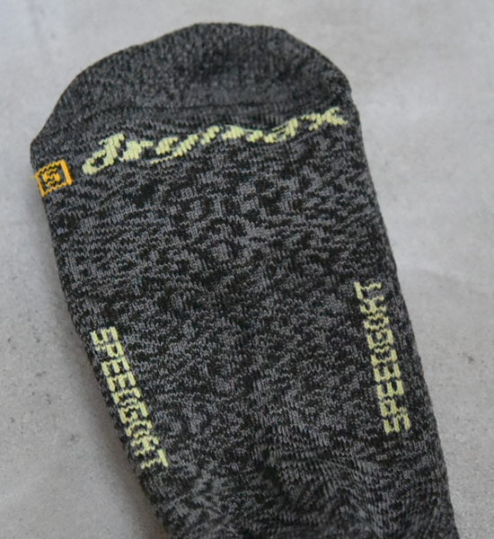 【drymax】ドライマックス LiteTrail Running Speed Goat Crew "Graphite×Lime" ※ネコポス可