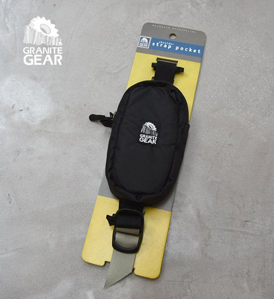 【GRANITE GEAR】グラナイトギア Shoulder Strap Pocket ”Black”