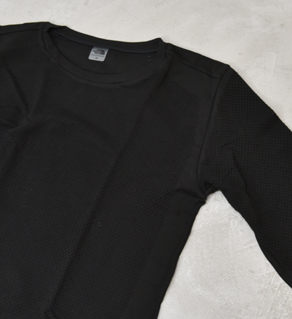 【THE NORTH FACE】ザノースフェイス men's L/S 100DRY Crew "Black"