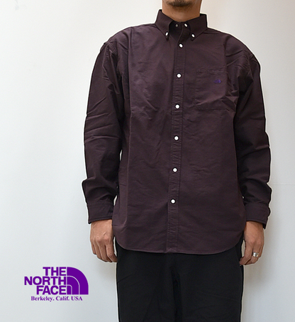 ★30%off【THE NORTH FACE PURPLE LABEL】ノースフェイスパープルレーベル men's Cotton Polyester OX B.D. Shirt "2Color"