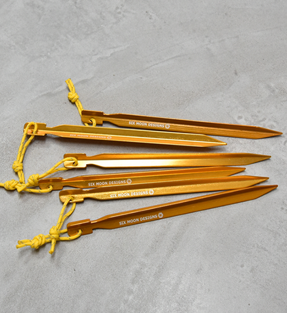 【Sixmoon Designs】シックスムーンデザインズ 6-Piece Stake Set "Yellow"