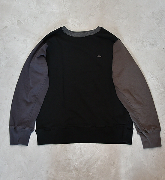 ★30%off【THE NORTH FACE PURPLE LABEL】ノースフェイスパープルレーベル Crew Neck Panel Sweat ”Black”