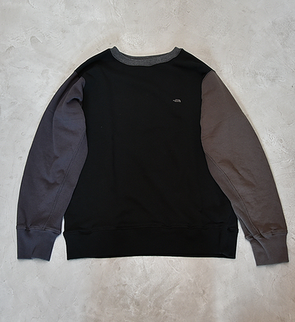 ★30%off【THE NORTH FACE PURPLE LABEL】ノースフェイスパープルレーベル Crew Neck Panel Sweat ”Black”