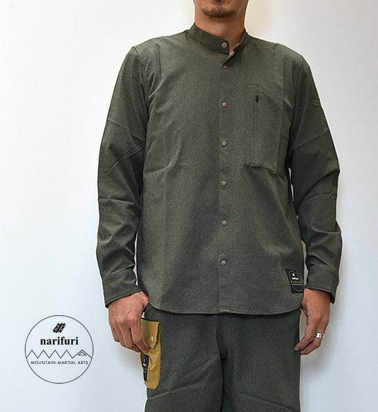 ★30%off【Mountain Martial Arts】マウンテンマーシャルアーツ men's MMA×narifuri Dot Camo Band Collar Shirts "2Color"