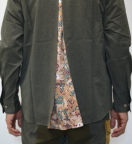 ★30%off【Mountain Martial Arts】マウンテンマーシャルアーツ men's MMA×narifuri Dot Camo Band Collar Shirts "2Color"