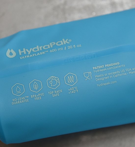 【Hydrapak】ハイドラパック Ultraflask 600ml "Malibu Blue"