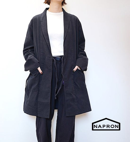 ★30%off【NAPRON】ナプロン Shawl Collar Coat ”Navy"