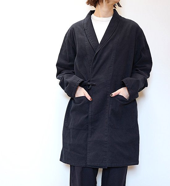 ★30%off【NAPRON】ナプロン Shawl Collar Coat ”Navy"