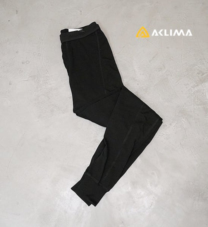 【ACLIMA】アクリマ men's Warm Wool Longs "Jet Black"