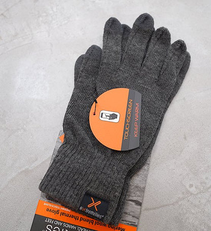 【extremities】エクストリミティーズ Thernic Touch Glove "Gray" ※ネコポス可