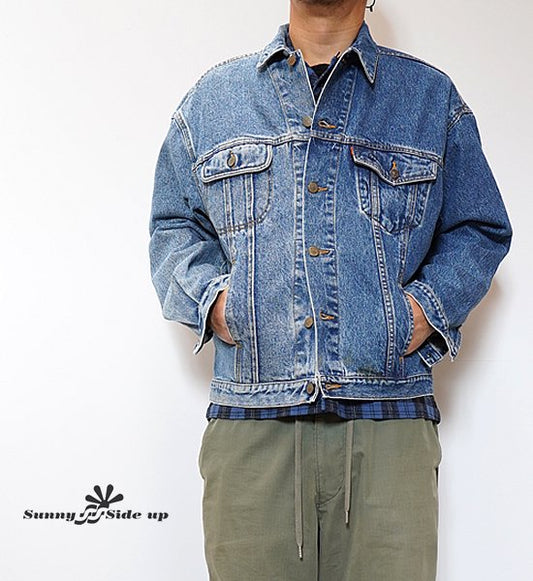 【Sunny side up】サニーサイドアップ 2 For 1 Denim Jacket "Blue"