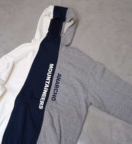 ★30%off【Mountain Research】マウンテンリサーチ 4 Zip Parka ”White×Navy×Gray”