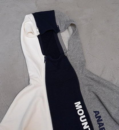 ★30%off【Mountain Research】マウンテンリサーチ 4 Zip Parka ”White×Navy×Gray”