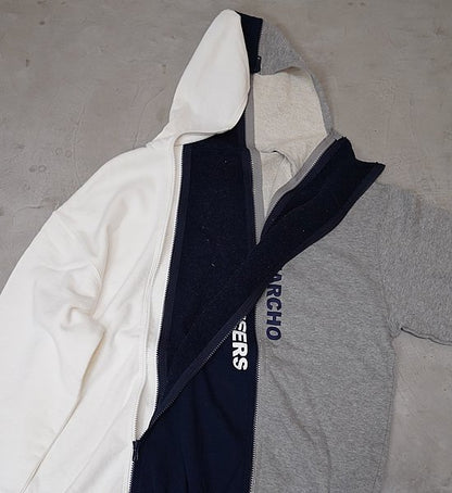 ★30%off【Mountain Research】マウンテンリサーチ 4 Zip Parka ”White×Navy×Gray”