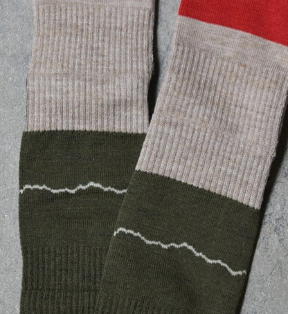 【atelier Blue bottle】アトリエブルーボトル Hiker's Socks Striped "6Color" ※ネコポス可