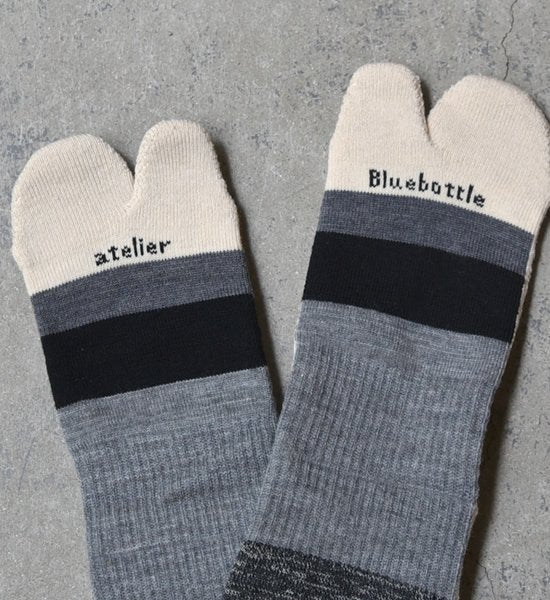 【atelier Blue bottle】アトリエブルーボトル Hiker's Socks Striped "6Color" ※ネコポス可