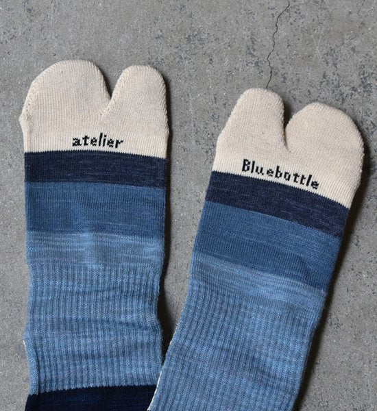 【atelier Blue bottle】アトリエブルーボトル Hiker's Socks Striped "6Color" ※ネコポス可