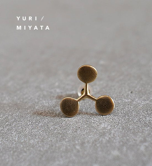 【YURI/MIYATA】ミヤタ ユリ Pierce Leaf /Circle S Gold 02 "Gold"