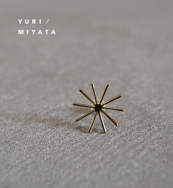 【YURI/MIYATA】ミヤタ ユリ Pierce Leaf / Line S Gold "Gold"