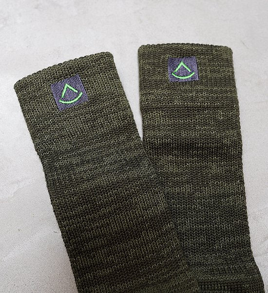 【STRIDE】ストライド Stride Yubi Socks Fluffy "Green"