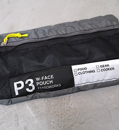 【PaaGo WORKS】パーゴワークス W-Face Pouch 3 "Gray"