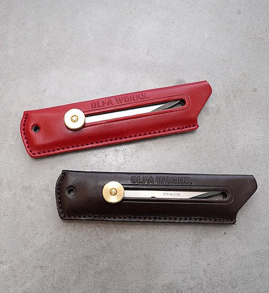 【OLFA WORKS】オルファワークス 数量限定 Bushcraft Knife Leather "2Color"