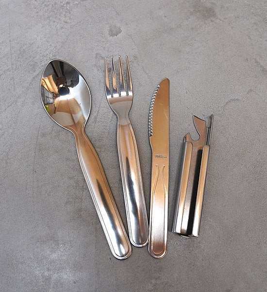 【HAYES TOOLING & PLASTICS】ヘイズ ツーリング アンド プラスチック Hobo Cutlery Set 5 "Silver"