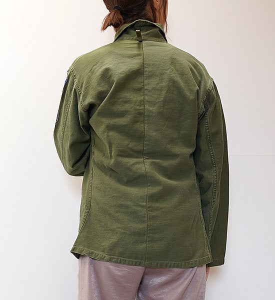 【Sunny side up】 サニーサイドアップ Unisex Remake 2 For 1 Fatigue Shirt "Olive"