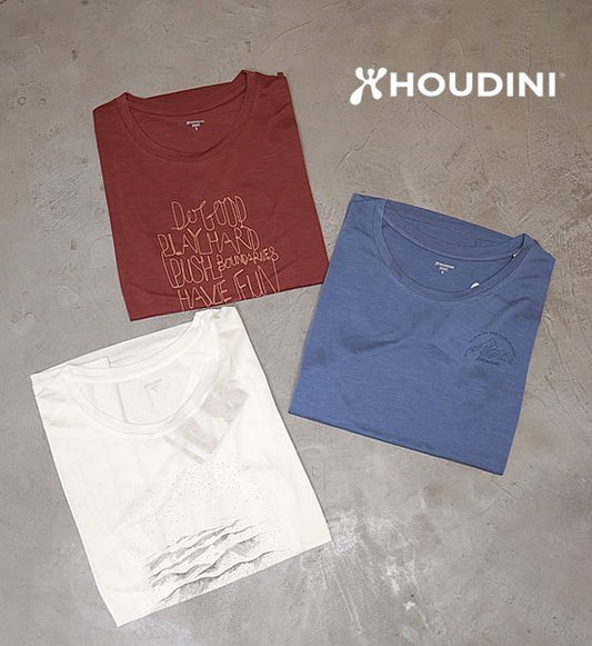 【HOUDINI】フーディニ women's Tree Message Tee "3Color" ※ネコポス可