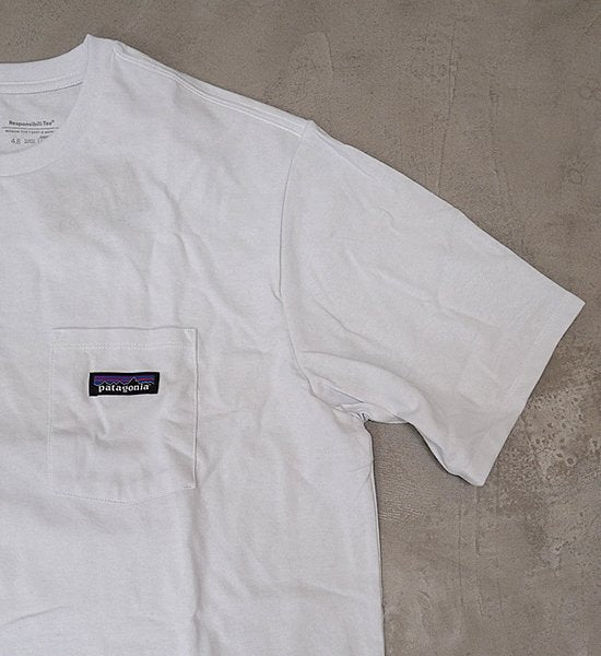 【patagonia】パタゴニア men's P-6 Label Pocket Responsibili-Tee "3Color" ※ネコポス可