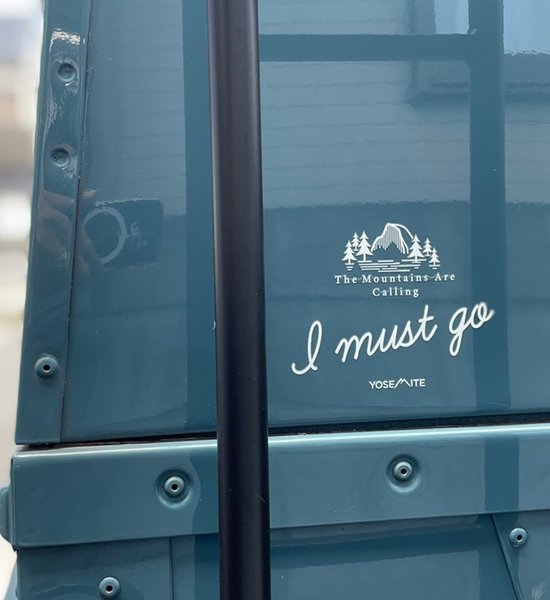 【Yosemite】 I Must Go Sticker "White" ※ネコポス可