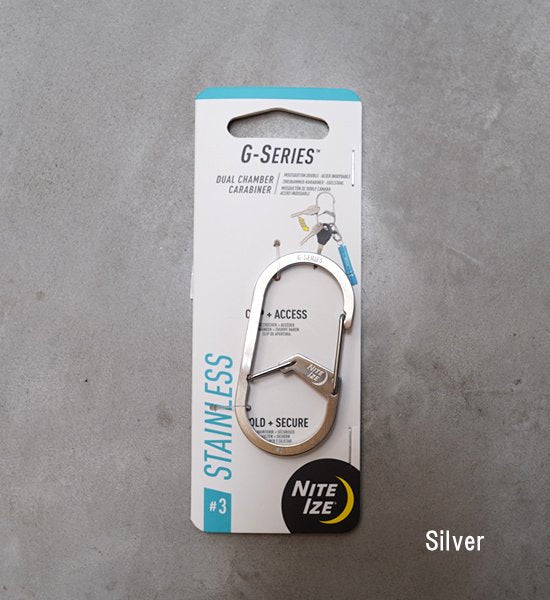 【NITE IZE】ナイトアイズ G Carabiner Stainless #3 "2Color" ※ネコポス可