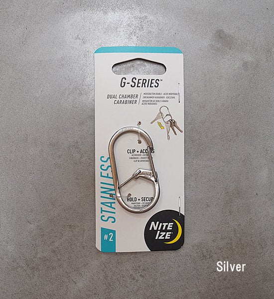 【NITE IZE】ナイトアイズ G Carabiner Stainless #2 "2Color" ※ネコポス可