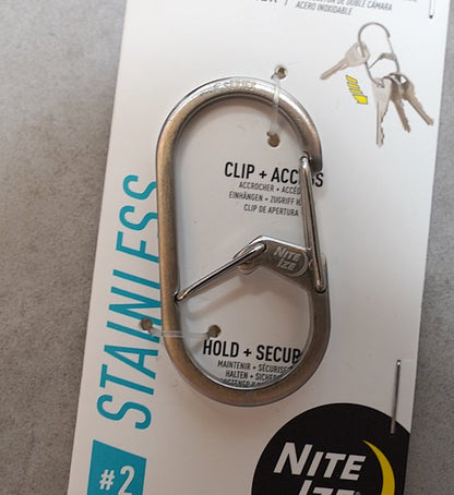 【NITE IZE】ナイトアイズ G Carabiner Stainless #2 "2Color" ※ネコポス可