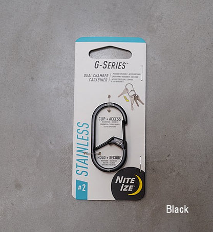 【NITE IZE】ナイトアイズ G Carabiner Stainless #2 "2Color" ※ネコポス可