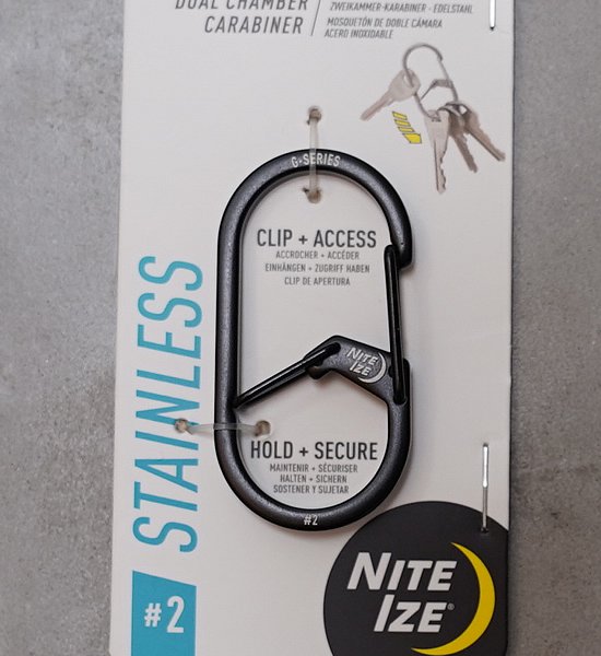 【NITE IZE】ナイトアイズ G Carabiner Stainless #2 "2Color" ※ネコポス可