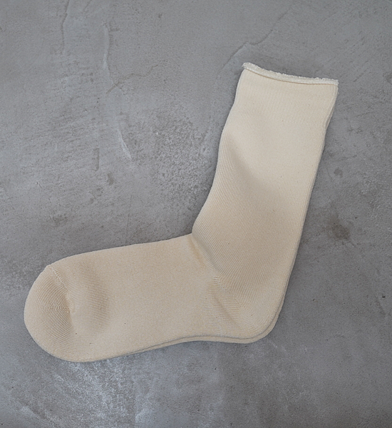 【RoToTo】ロトト Organic Daily 3 Pack Crew Socks "Ecru"