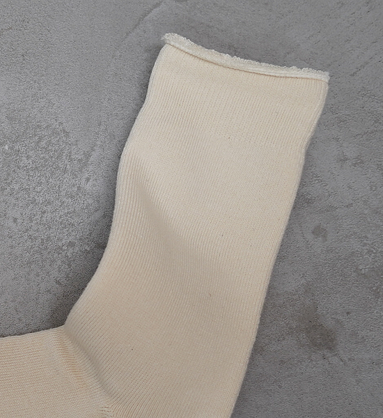 【RoToTo】ロトト Organic Daily 3 Pack Crew Socks "Ecru"