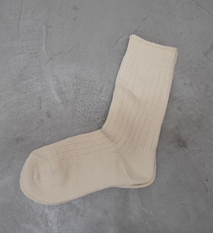 【RoToTo】ロトト Organic Daily 3 Pack Crew Socks "Ecru"