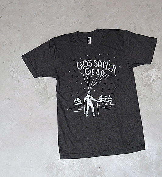 【Gossamer Gear】ゴッサマーギア Glow in the dark Shirt "Charcoal Gray" ※ネコポス可