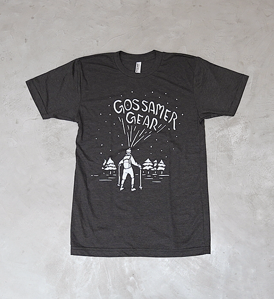 【Gossamer Gear】ゴッサマーギア Glow in the dark Shirt "Charcoal Gray" ※ネコポス可