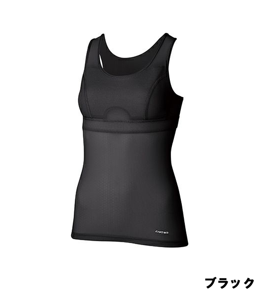 【finetrack】ファイントラック women’s ドライレイヤークールブラタンクトップ "Black"